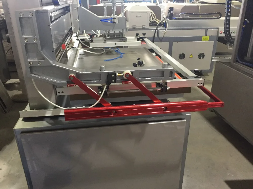 JB-3/4 semi-auto flat screen printing machine with UV dryer