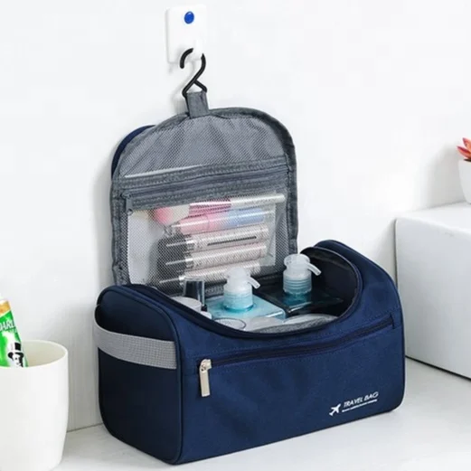 
Polyester waterproof travel shaving bag men toiletry bag 