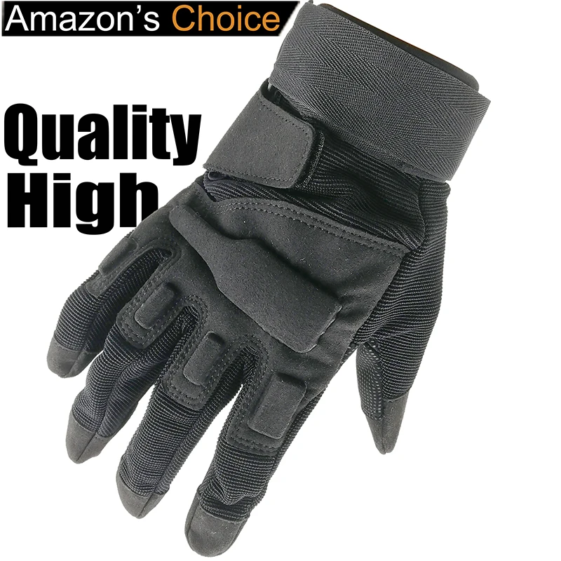 Military Gloves Tactical Knuckle Protective Outdoor Gloves for Men Fit for Cycling Motorcycle Hiking Camping Powersports Paintba