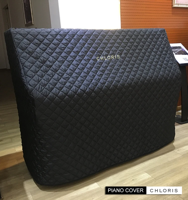 China piano factory wholesale high quality black thick grand piano cover fits C3 grand piano cover wholesale
