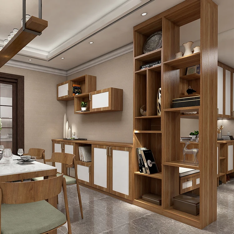 
Customized Design Living Room Showcase Wooden Corner Bar Whiskey Wine Cabinet 