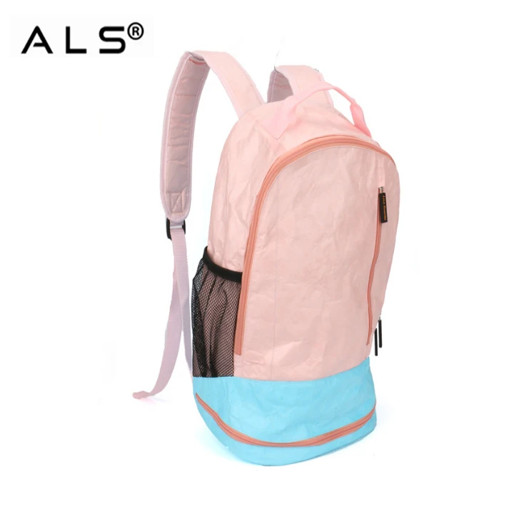 
Waterproof Tyvek Bag Paper Backpack Round Shaped Large Capacity Tyvek Backpack 
