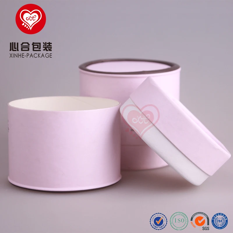 
Display 8.3 X 7 cm paper packaging tube for horse oil jar/Round cylinder paper cardboard box with plastic tray 