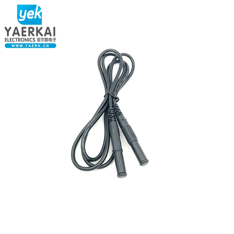  YEARK new design silicone wire 4mm banana plug copper cable test