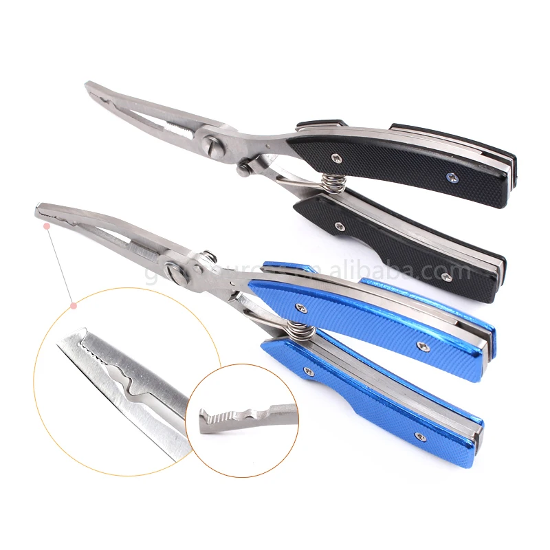 High Quality Messy Flower Aluminum Handle Fishing Pliers Stainless Steel Fishing Hook Remover Line Cutter