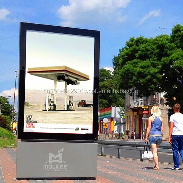 Outdoor scrolling city light box scrolling led advertising Billboard