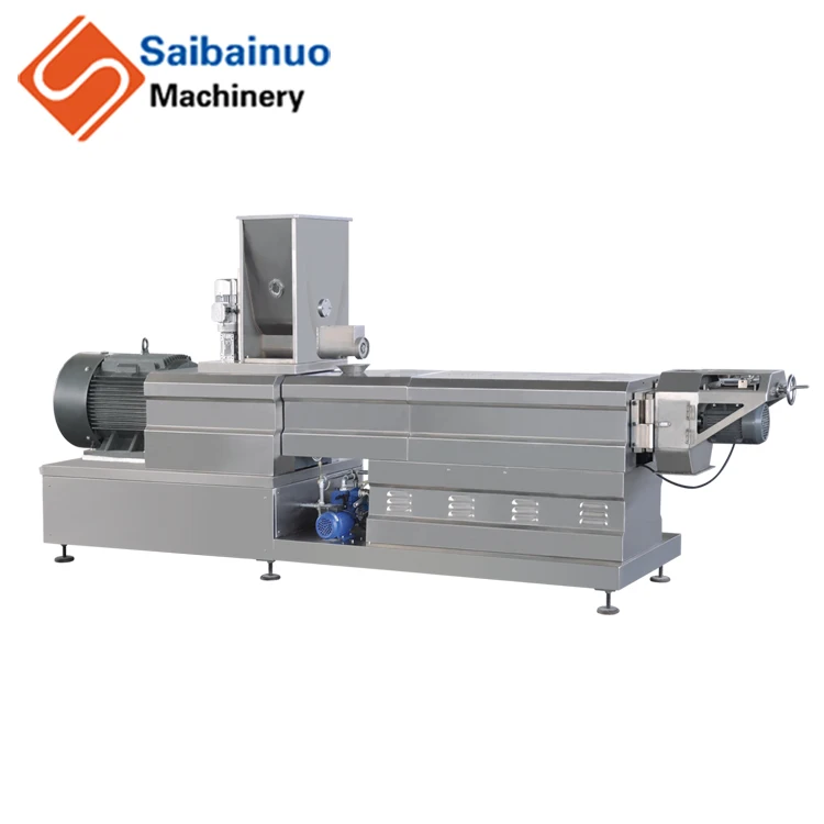 Textured Soya Protein Equipment /soy meat hot dog making machine