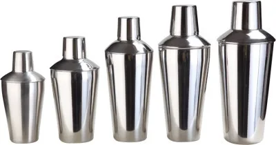 
Stainless Steel Wine Bottle Shaped Martini Cocktail Set 