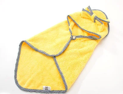 
Cute Pet Dog Towel Soft Drying Bath Pet Towel For Dog Cat Hoodies Puppy Super Absorbent Bathrobes 