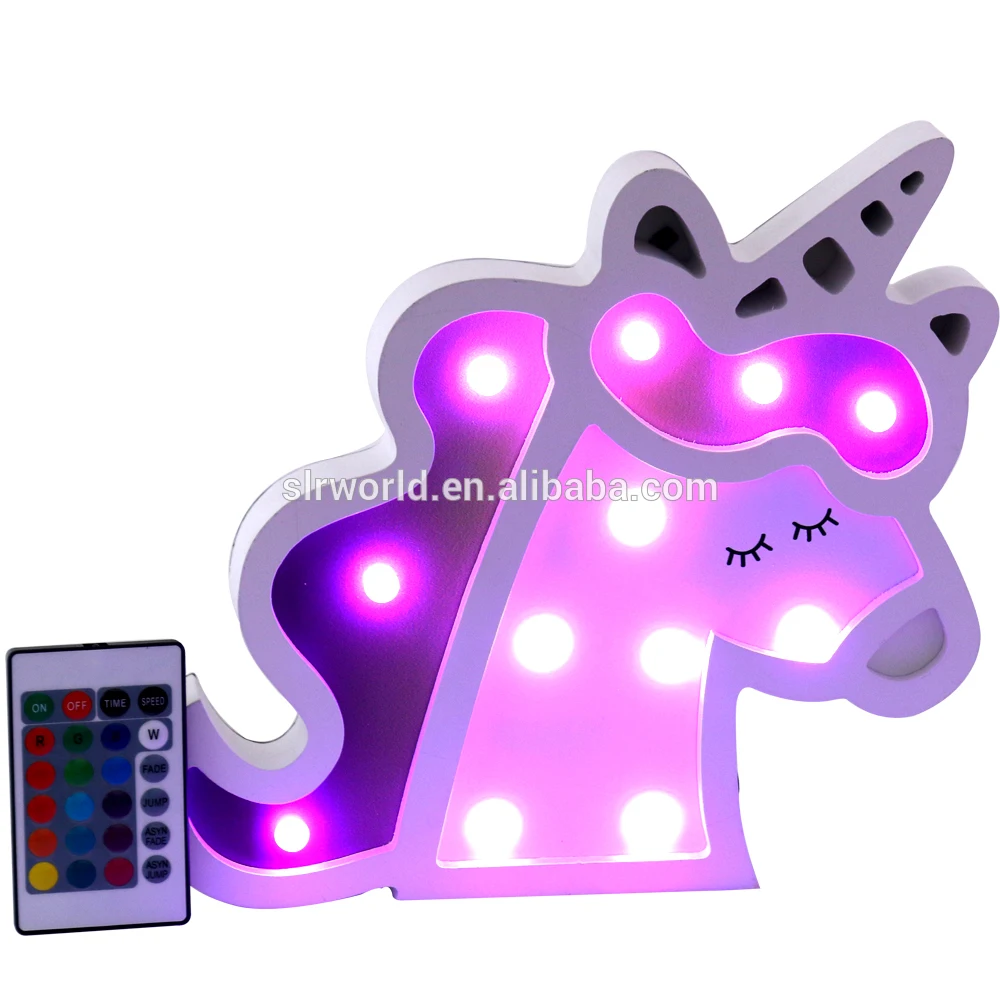 bedroom bedside lamp unicorn kids night light cartoon night light indoor lighting