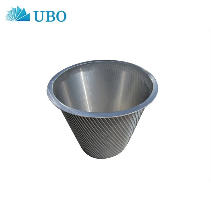 Cheap price Stainless steel wedge wire centrifuge sieve screen basket