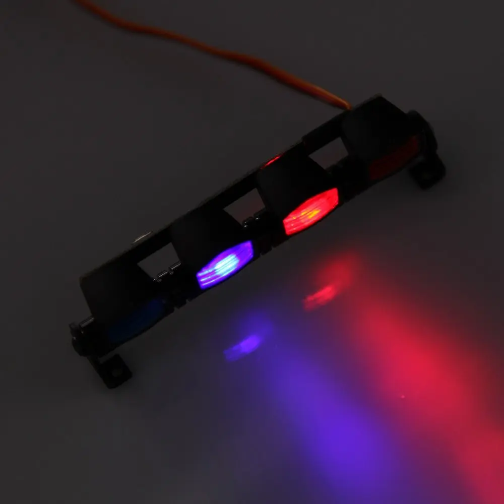 RC Roof Mount Multi-function Ultra Bright LED Lamp Light for 1/10 1/8 RC HSP TAMIYA CC01 4WD Axial SCX10 Model Car