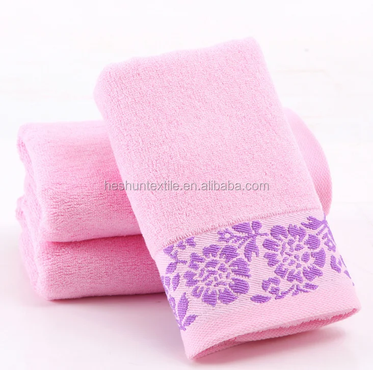 Embroidery logo 100% cotton jacquard advertisement multifunction towel with satin
