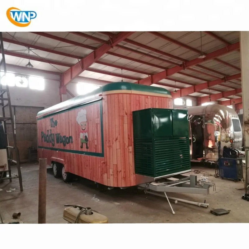 
WNP-7000S steel plates coffee juice hamburger selling mobile food bus food truck trailer 