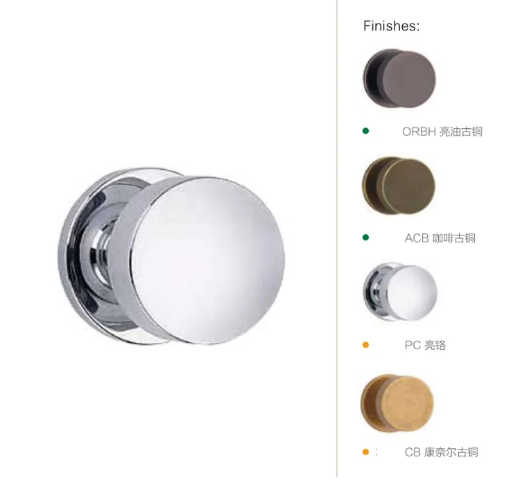 Unique Hexagon Simple Brass Door Konb Brass lever handle with rose/rosette Interior door handle