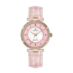 2019 New Pattern Swiss Movt Setting Stone Three Hands Quartz Watches Lady