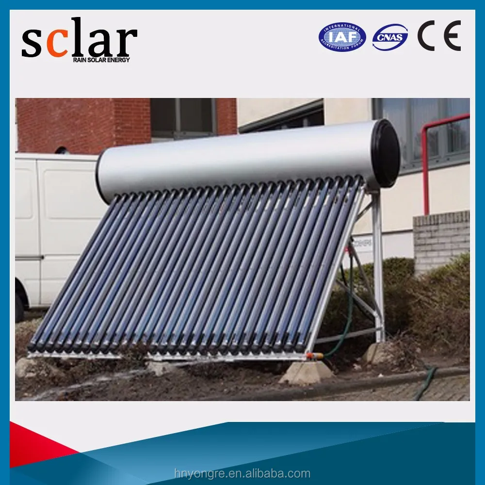 Pressurized 200Liters heat pipe solar water heater
