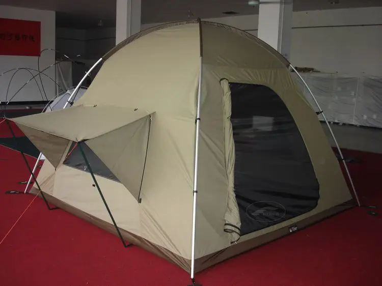 Custom High Quality Winter Premium Car Camping  Robust Heavy Duty Cotton Canvas Tents