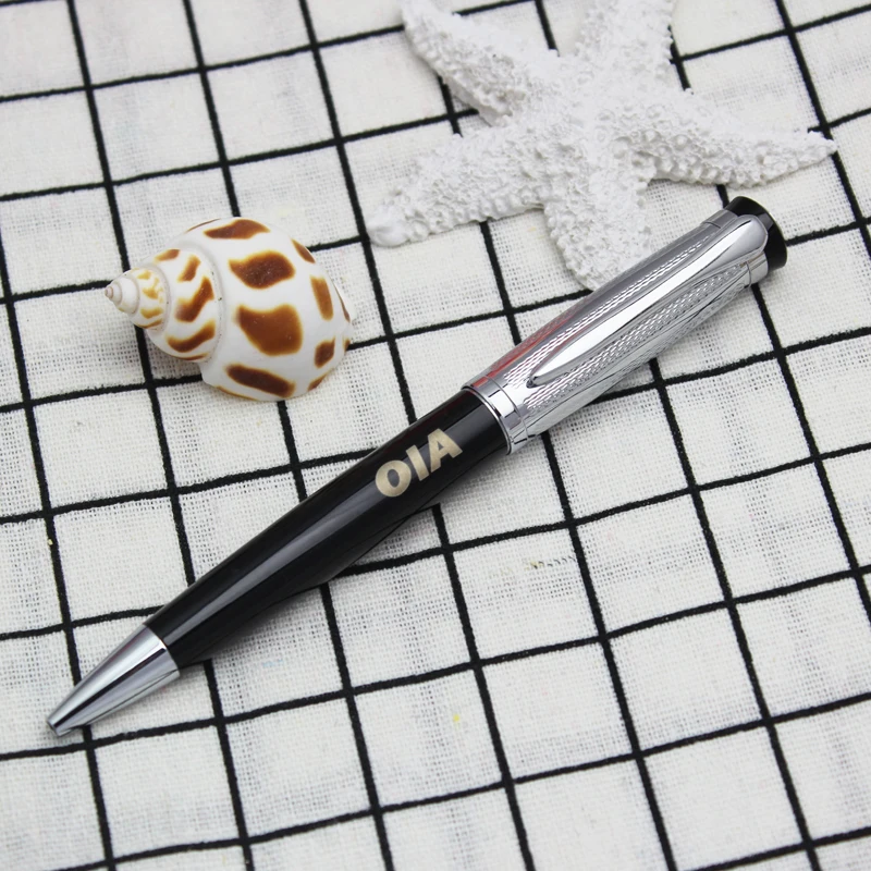 RCGS-050 China Manufacturer High Quality Gift Pen Set With Box Baoer Brand Silver Trims Fountain Pens