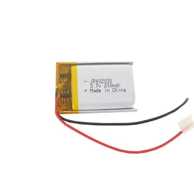 Wholesale shenzhen battery manufacturer rechargeable rectangular li-polymer lipo battery 3.7v 200mah 402030