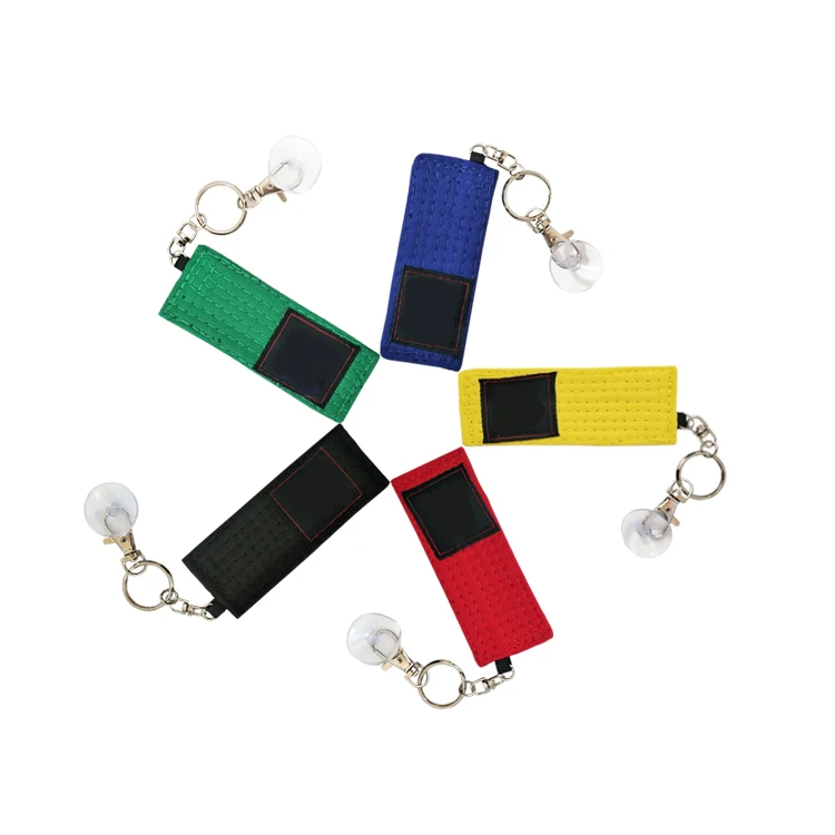 Fashion wholesale martial arts taekwondo/karate/bjj mini belt key chains accessory,taekwondo equipment