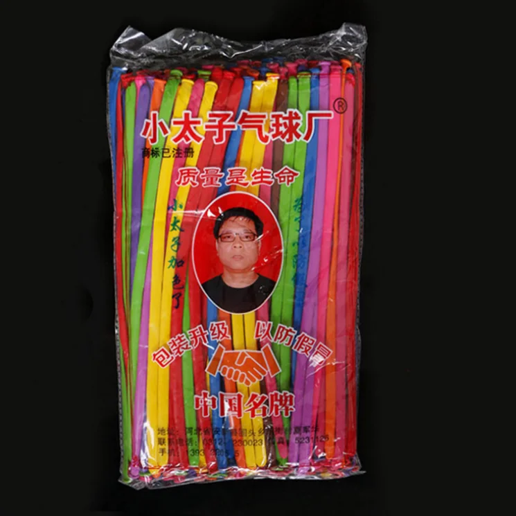 Good quality 100pcs/lot 1.8g 260 Magic Balloons Long Balloon Modelling Latex balloons Clown balls Assorted many Color Toys