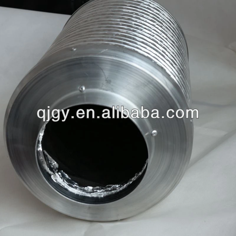 tube noise reducersaluminium air flexible pipesmcindustrial silencersilenciador industrial150 200 250