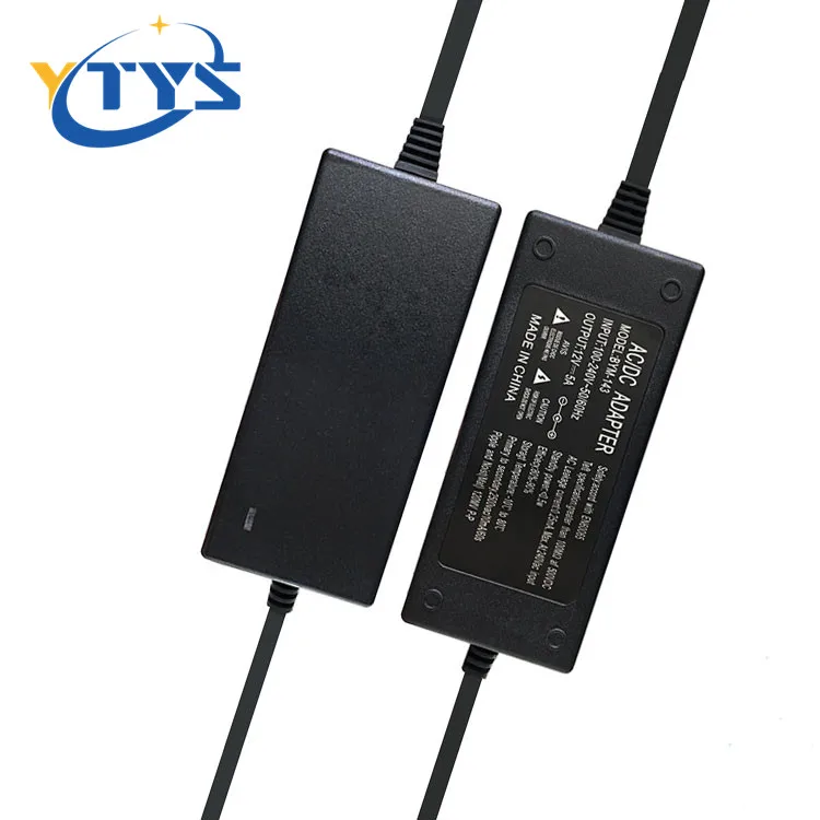 AC/DC adapter 12v 5a power adapter For CCTV LCD LED light strip switching power supply