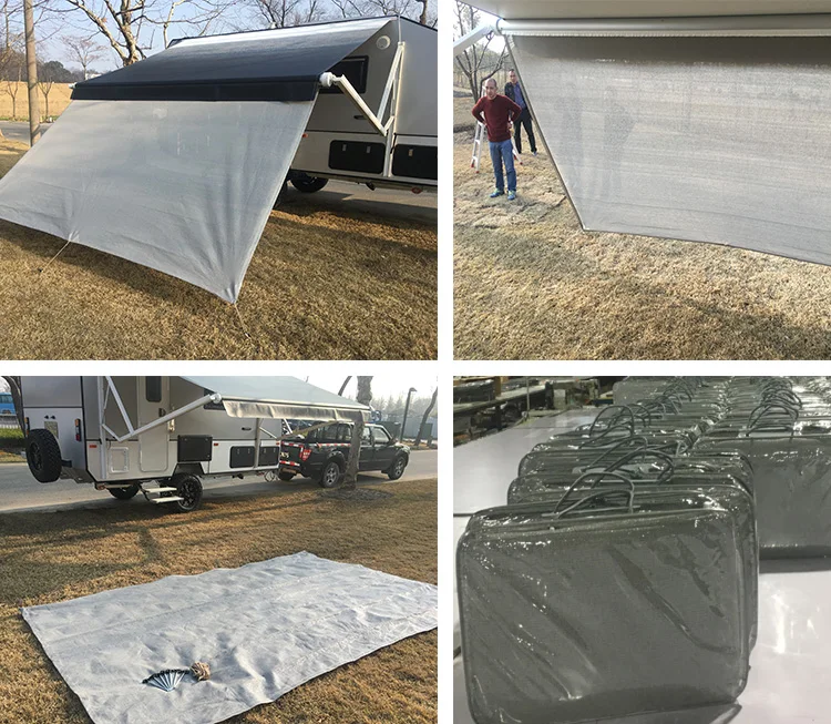 Aluminum food truck retractable pergola awning for caravan