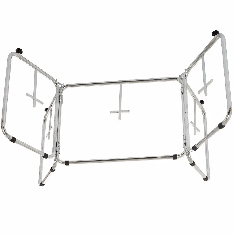 high quality XH-9 Funeral coffin support steel catafalque with cross funeral equipment Coffin transport trolley