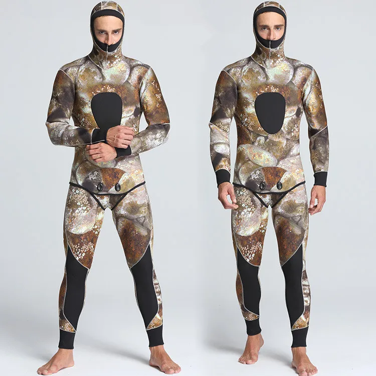 Wholesale Diving Suit Men 5mm Full Surfing Wetsuit Hoodie Snorkeling Jumpsuit