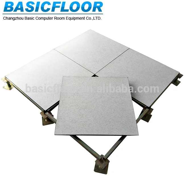 High quality anti static cementitious elevated raised false panel steel raised floor