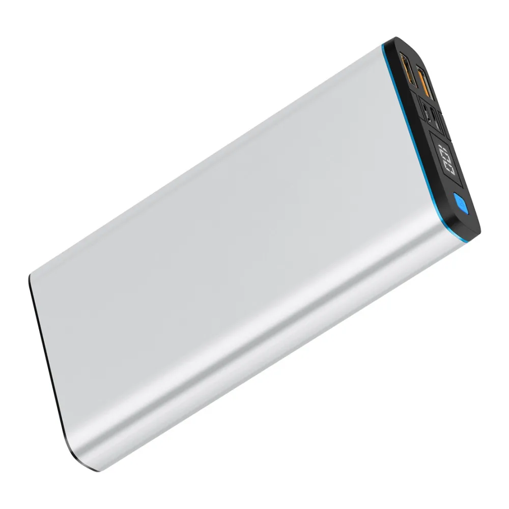 LED capacity indicating mobile power bank 20000mah with 2A quick charge double input/output