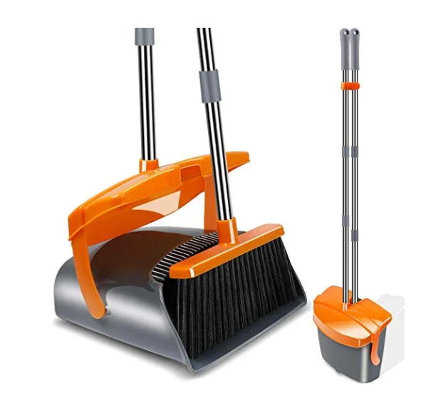 
2019 NEWEST uprage Broom and Dustpan Set with Lid Ideal for Home, Kitchen, Room, Office Use  (62173618148)