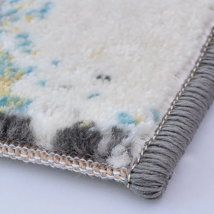 Factory wholesale price luxury fashion design living room carpet mixed woven material comfortable carpet