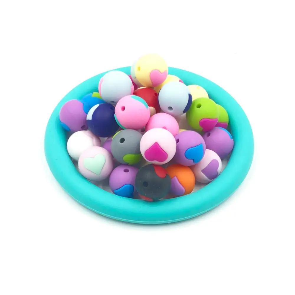 Wholesale DIY Food Grade Silicone Teething Chewing Beads Bulk silicone teething beads For Jewelry