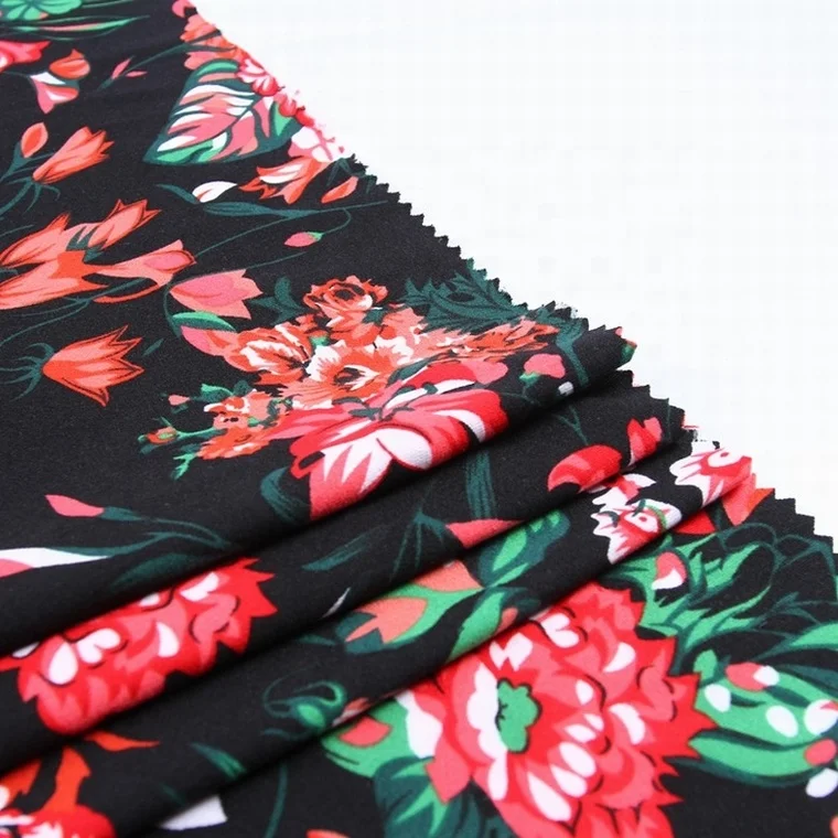 
Latest dty brushed polyester spandex jersey fabric polyester textile for print 