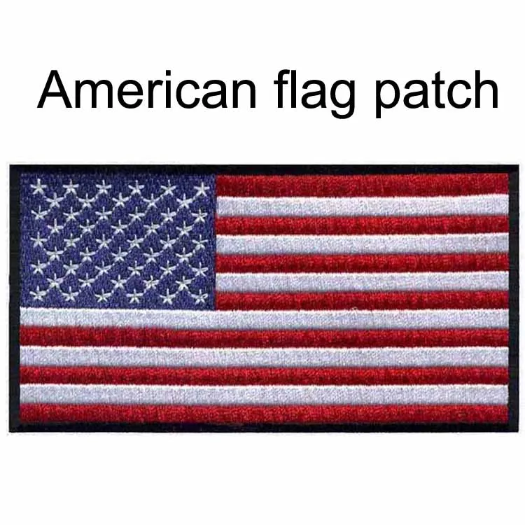 Alibaba China reliable supplier whosale embroidered american flag, USA flag Patches, US nation flag patches  Iron on patches