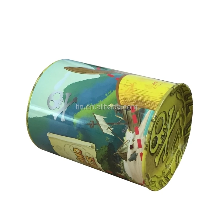 Vintage Money boxes tin cans coin bank collection boxes