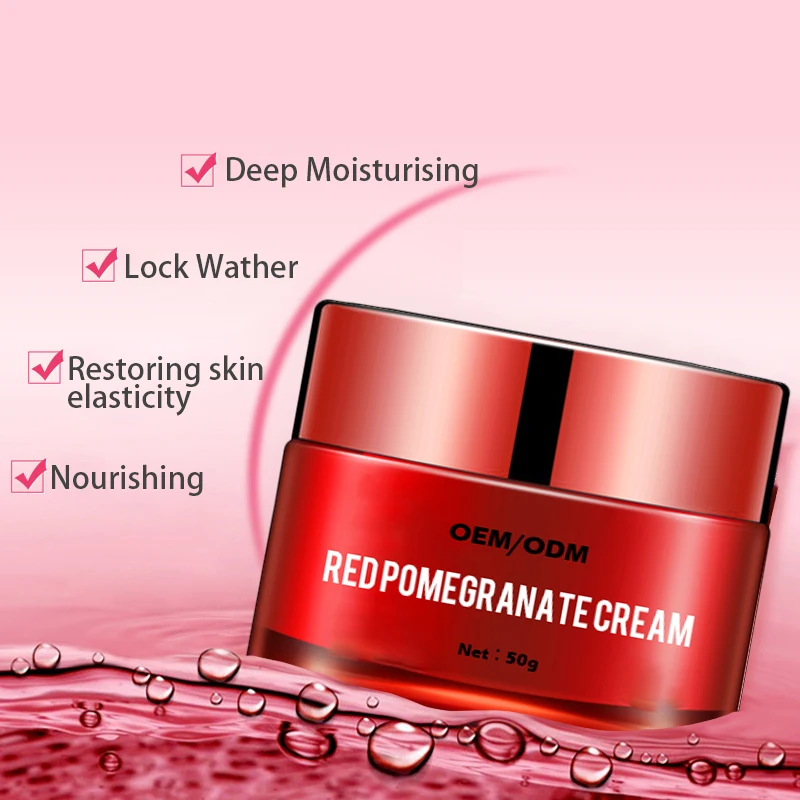 Wholesale Privce Restoring Facial Elasticity Nature Red Pomegranate Whitening Face Cream
