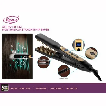 High quality ceramic coating steam LED digital hair straightener