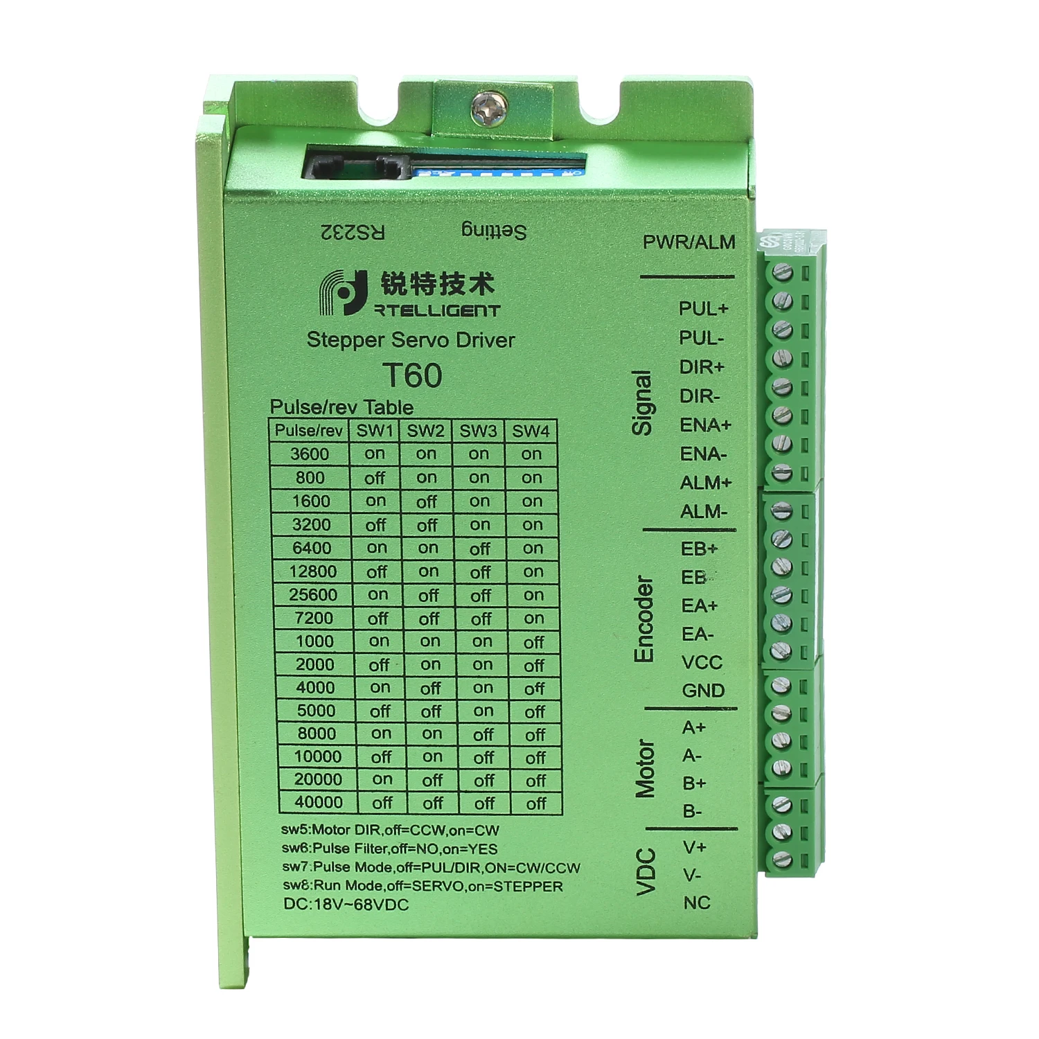 Stepper Servo Drive 24V-50VDC Closed Loop Nema 17/23/24 Motor Driver