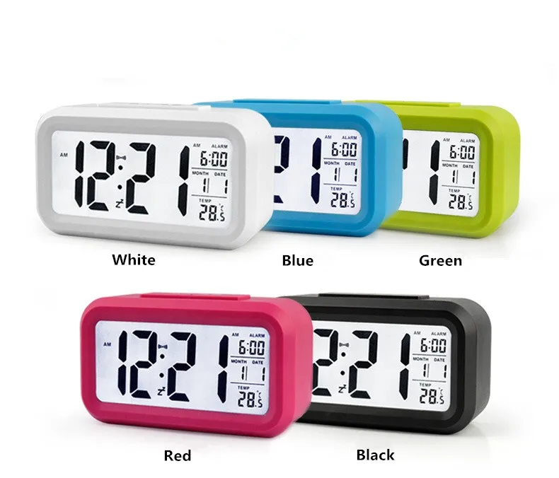 Popular LED Digital wake up light alarm clock Snooze smart Digital clock