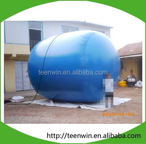 China PVC soft 10m3 biogas storage bag/tank/balloon