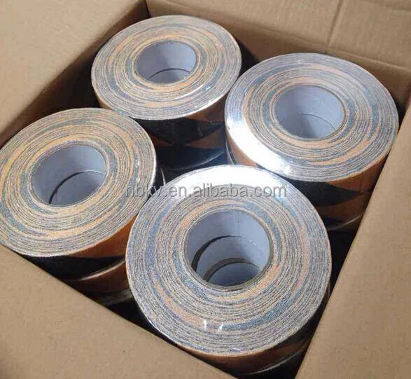 Self Adhesive Non Skid Tape Black&Yellow Waterproof Anti slip Safty Tape