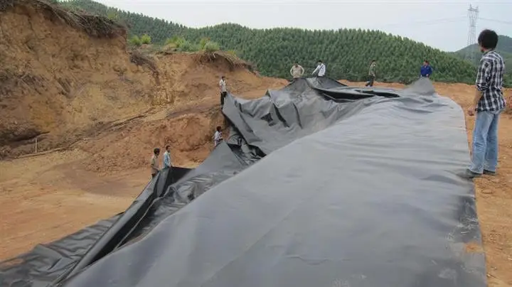HDPE Geomembrane for landfill liner, Salt marshes, Garbage burying field, oil field, refuse dump