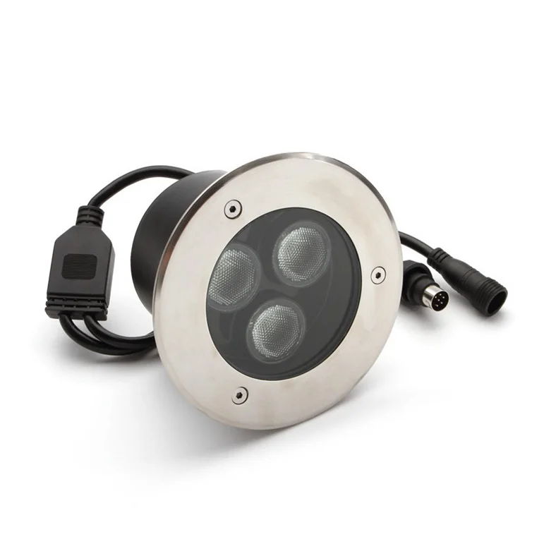 RGB утопленное напольное освещение 12-24Vdc 3X8W 4In1 Rgbw светодиодный подземный свет