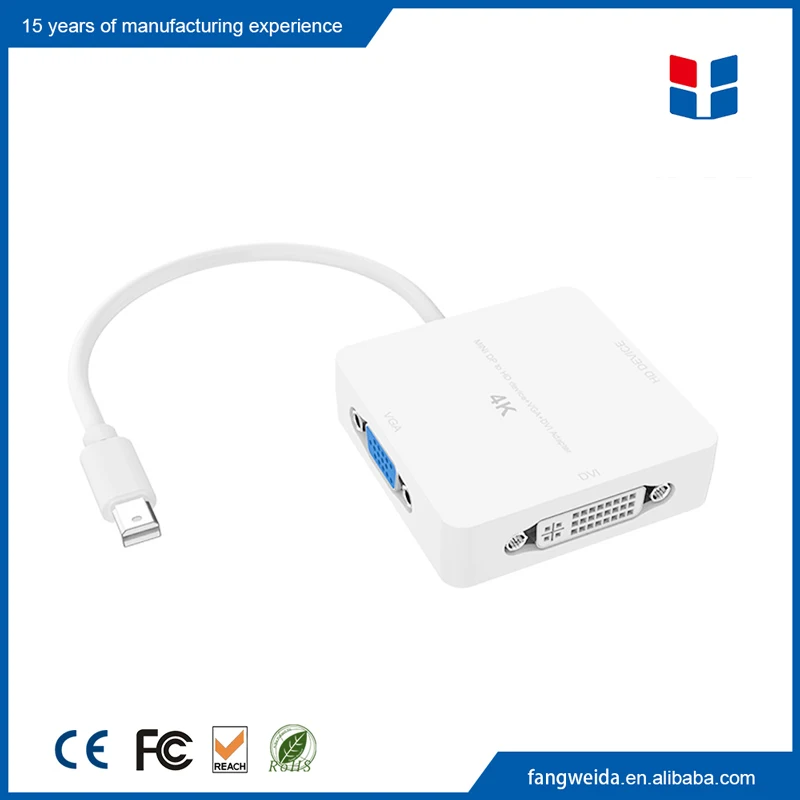 HDCP1.4 displayport Мини VGA HDMI DVI Адаптер с 4 К 30/60 ГЦ для HD DVI