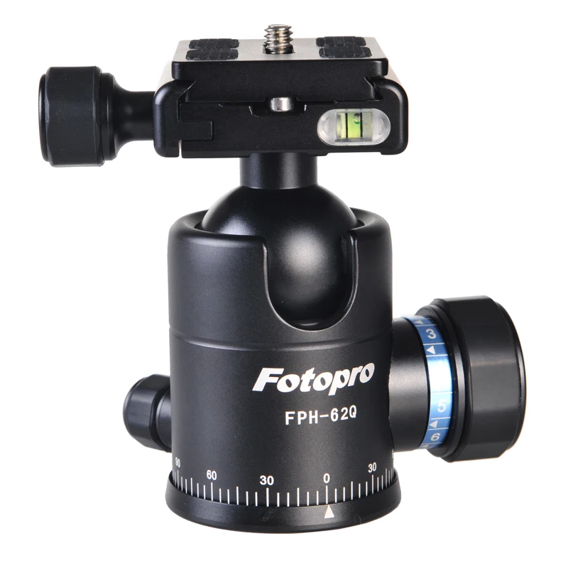 Fotopro FPH-62Q modern design aluminum material professional tripod camera ball head