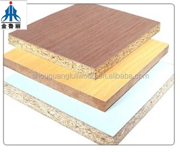 High quality E0 grade Melamine faced chipboard/partical board for furniture from luli